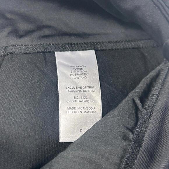 Eileen Fisher Black Wide Leg Casual Pants - Picture 6 of 12